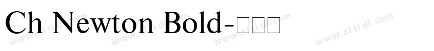 Ch Newton Bold字体转换